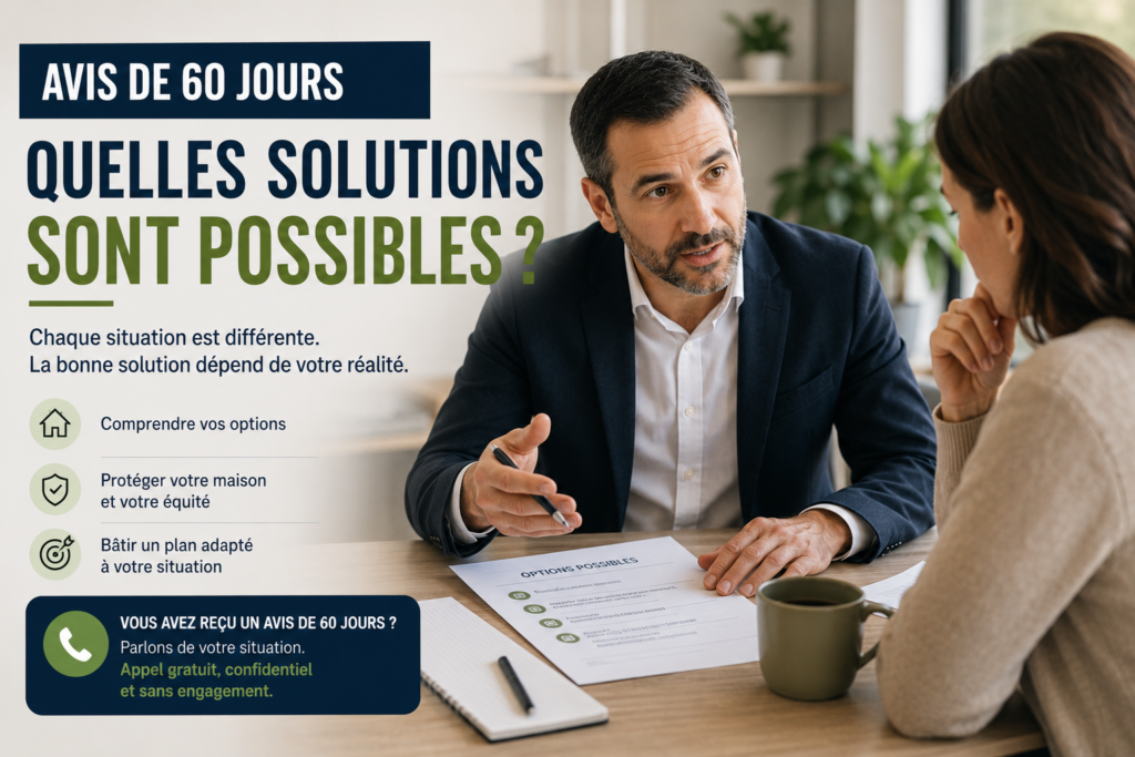 Solutions après un avis de 60 jours pour protéger sa maison